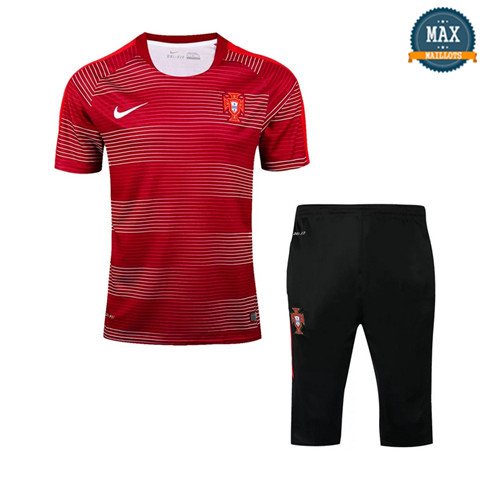 Maillot Polo + Pantalon portugal 2018/19 Training Rouge