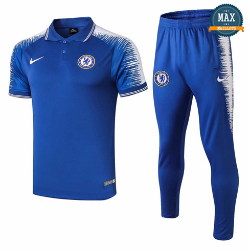 Maillot Polo Chelsea 2018/19 Training Bleu Strike Drill