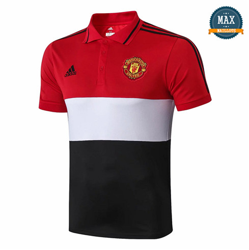 Maillot Polo Manchester United 2019/20 Rouge/Noir
