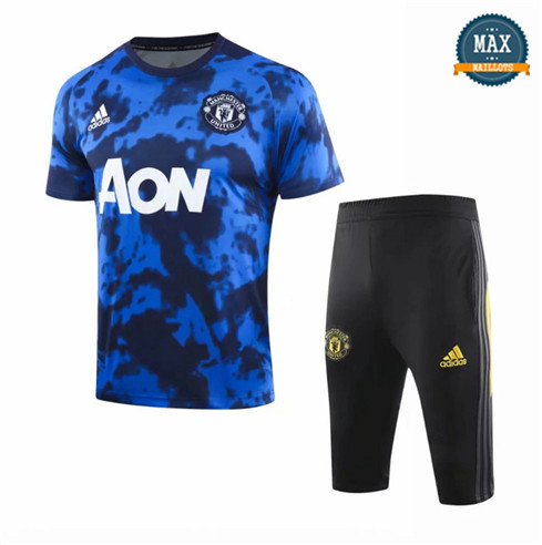 Maillot + Pantalon Manchester United 2019/20 Training Bleu/Noir