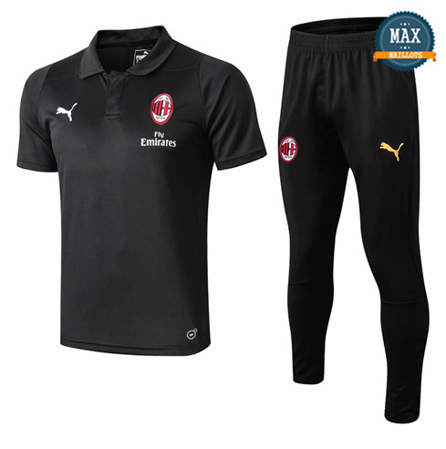 Maillot Polo AC Milan 2018/19 Training Noir