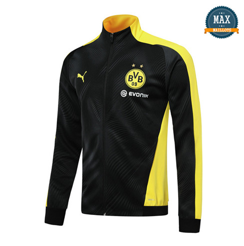 Veste Borussia Dortmund BVB 2019/20 Noir/Jaune Col Haut