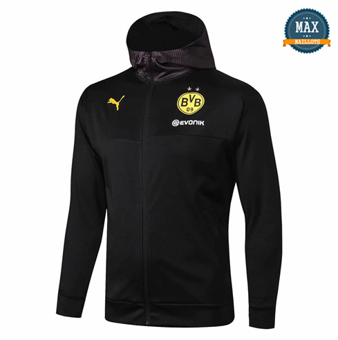 Veste à Capuche Borussia Dortmund 2019/20 Noir