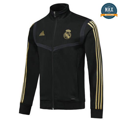 Veste Real Madrid 2019/20 Noir Col Haut