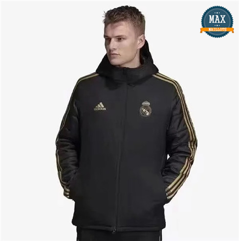 Doudoune à Capuche Real Madrid Noir