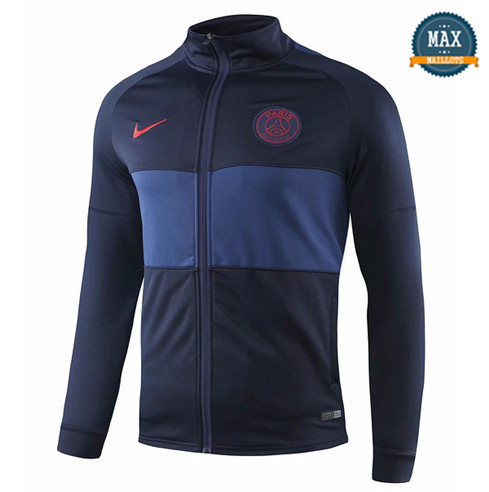 Veste PSG 2019/20 Bleu Marine Col Haut