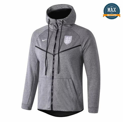 Veste à Capuche Angleterre 2018/19 Gris fonce