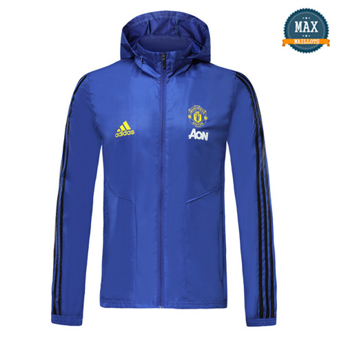 Coupe vent à Capuche Manchester United 2019/20 Bleu