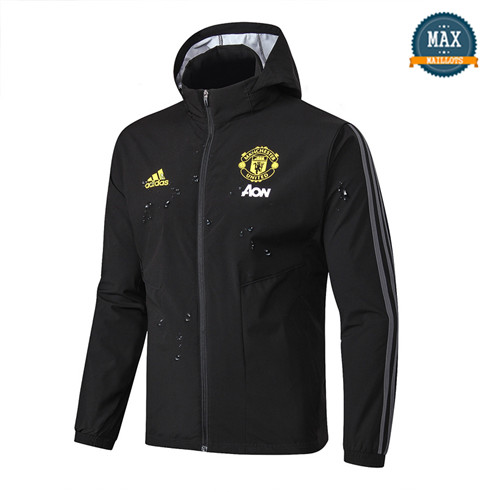 Coupe vent à Capuche Manchester United 2019/20 Noir