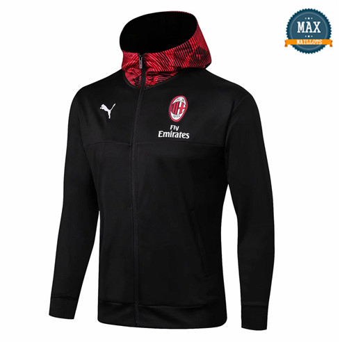 Veste à Capuche AC Milan 2019/20 Noir Rouge