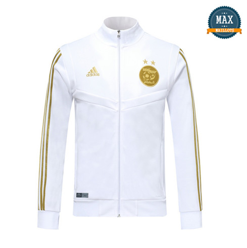 Veste Algerie 2019/20 Blanc/Noir Col Haut