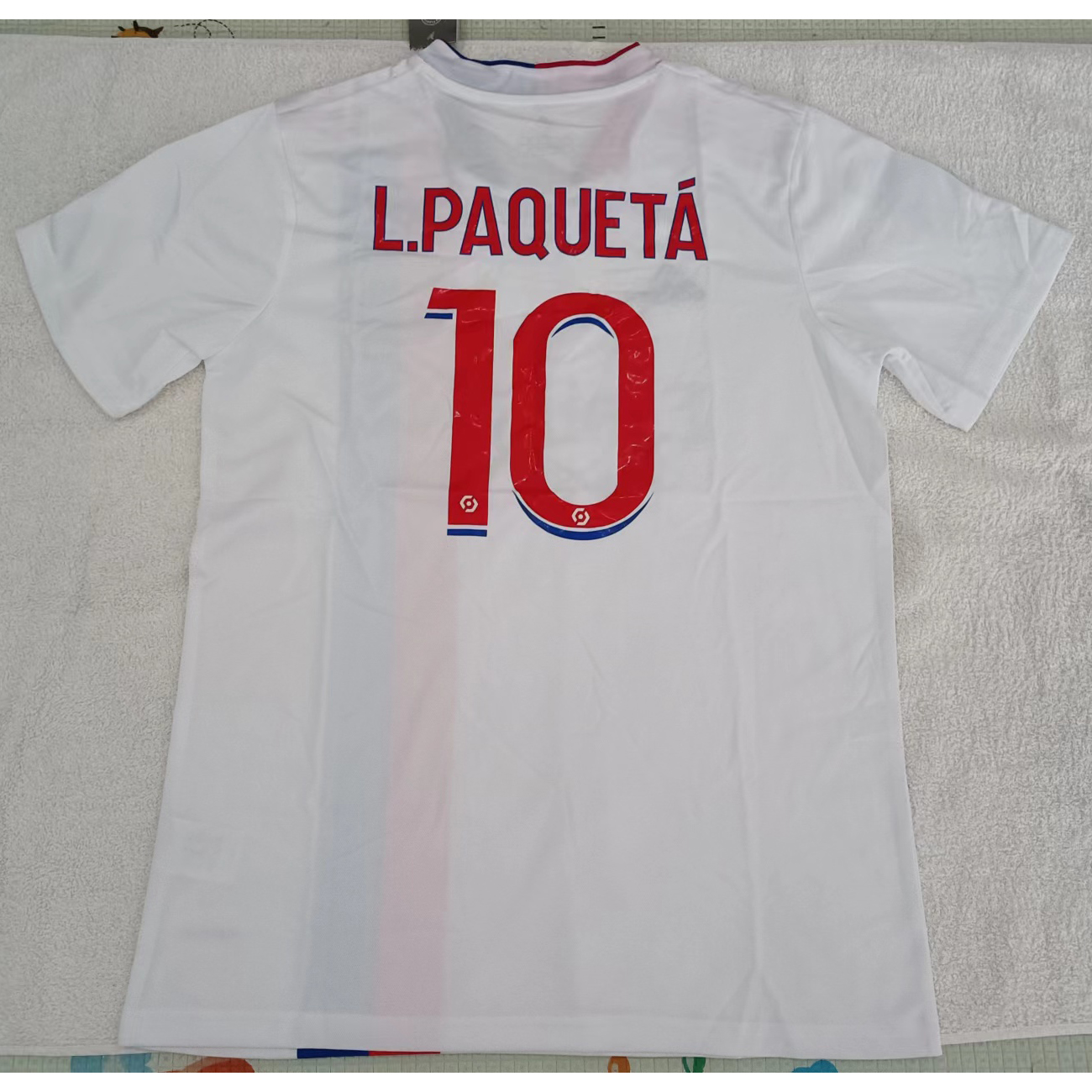 max maillots produits à prix réduits 230201 Olympique Lyonnais L.PAQUETÁ 10 Taille L Blanc