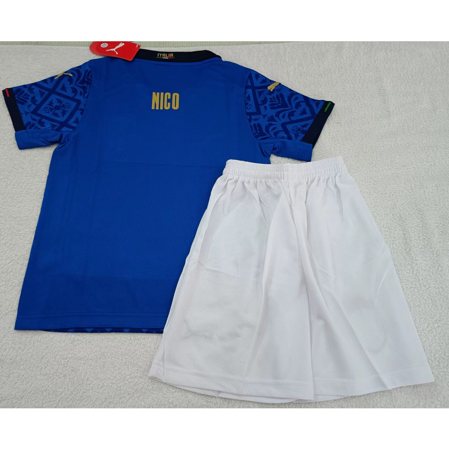 max maillots produits à prix réduits 2302136 Enfant Italie NICO Taille 22 Bleu