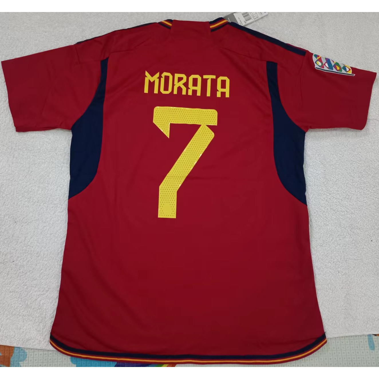 max maillots produits à prix réduits 2302168 Espagne MORATA 7 Taille M Rouge