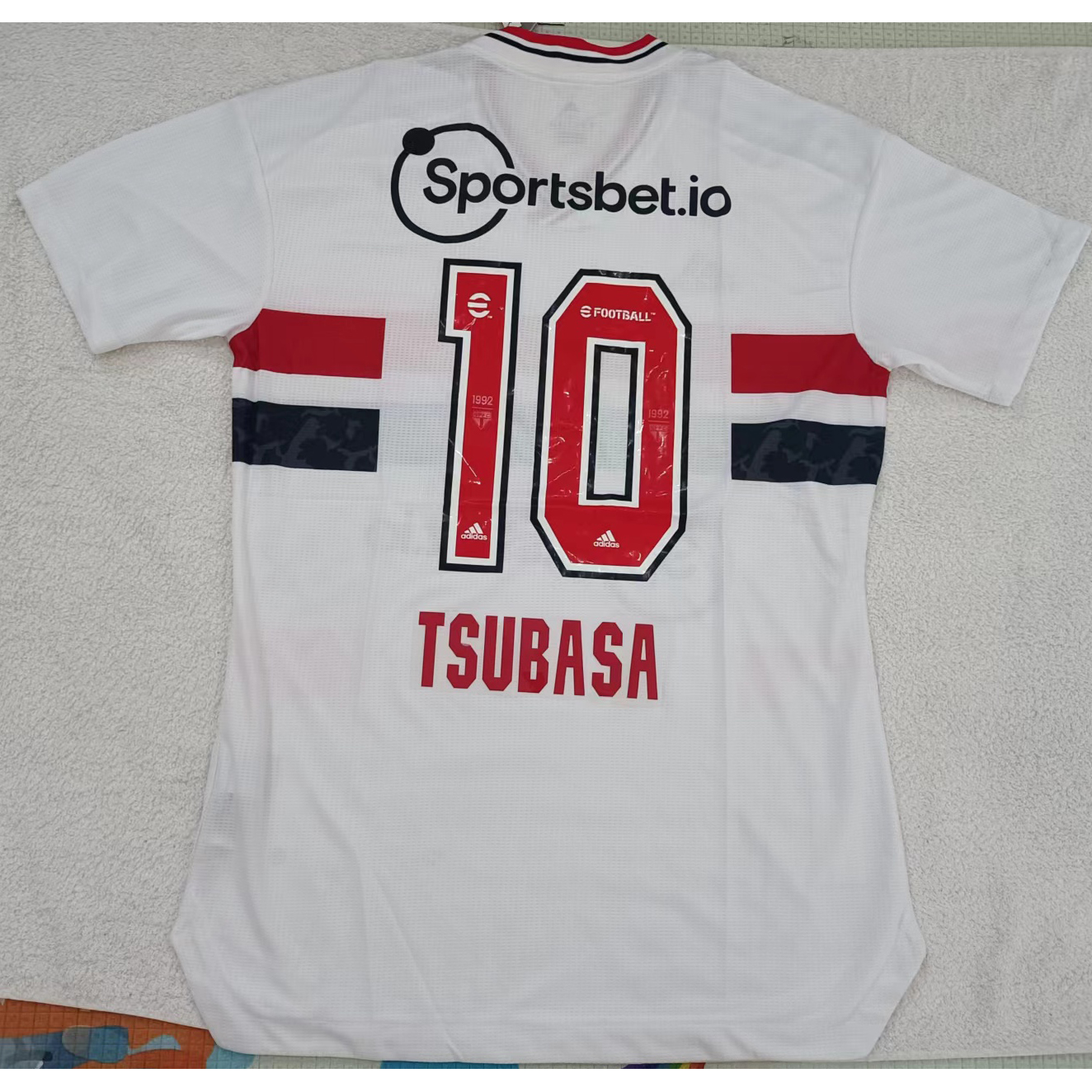 max maillots produits à prix réduits 2302171 São Paulo 10 TSUBASA Taille XL Blanc