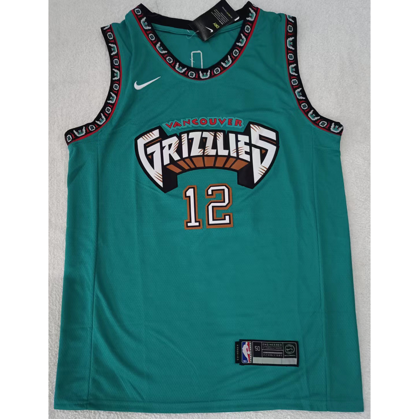 max maillots produits à prix réduits 2302220 Memphis Grizzlies MORANT 12 Taille L Vert