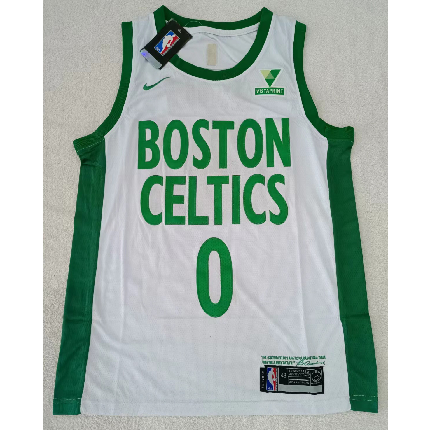 max maillots produits à prix réduits 2302221 Boston Celtics TATUM 0 Taille M Blanc