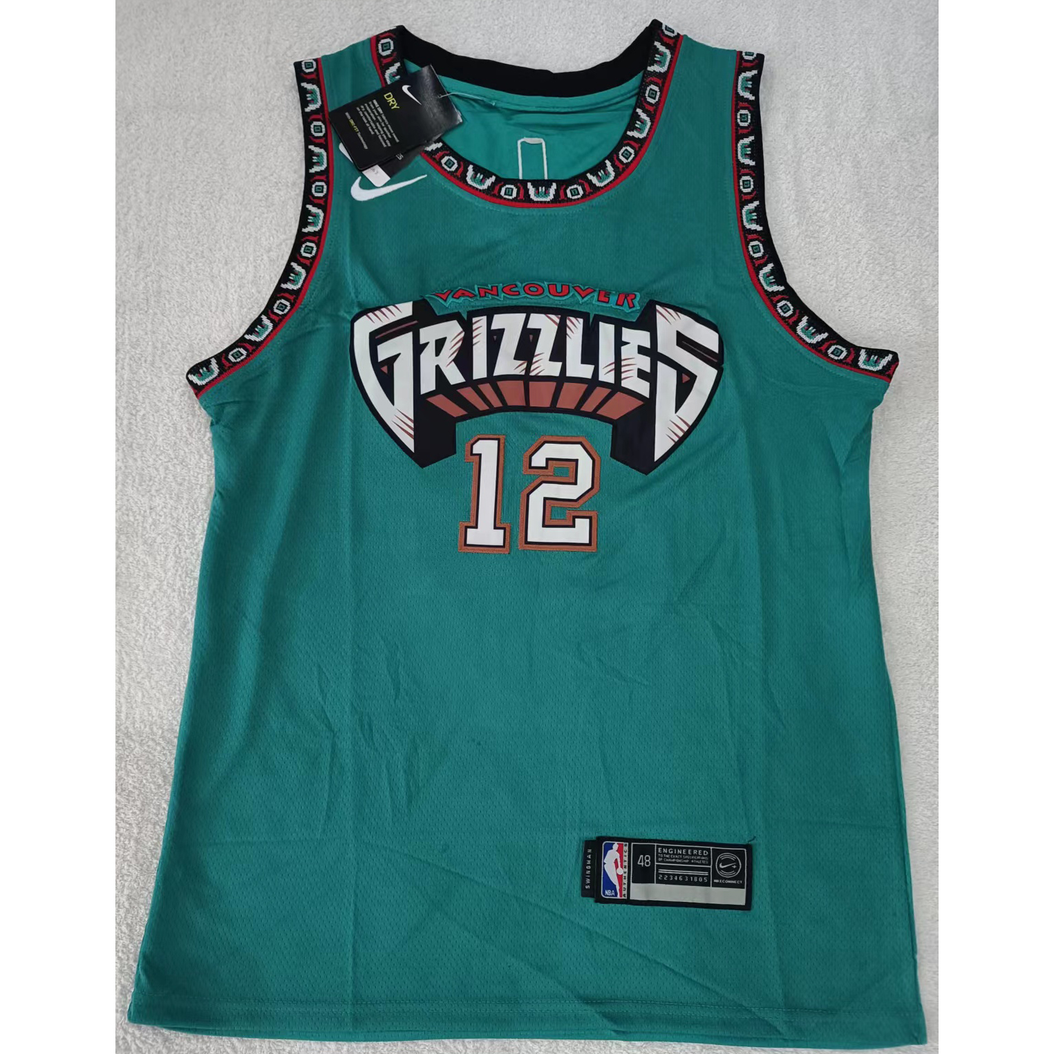 max maillots produits à prix réduits 2302222 Memphis Grizzlies MORANT 12 Taille M Vert
