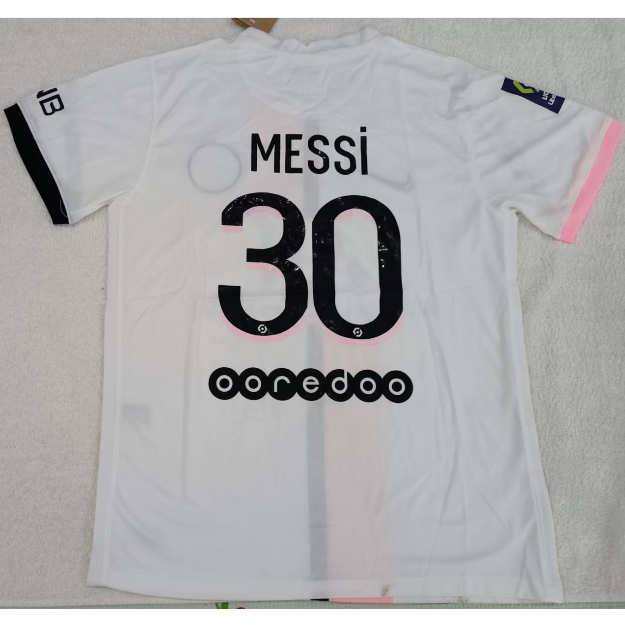 max maillots produits à prix réduits 230274 Paris Saint Germain MESSi 30 Taille M Blanc