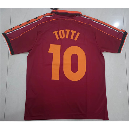240206 Max Maillots AS Roma TOTTI 10 rouge Taille:L