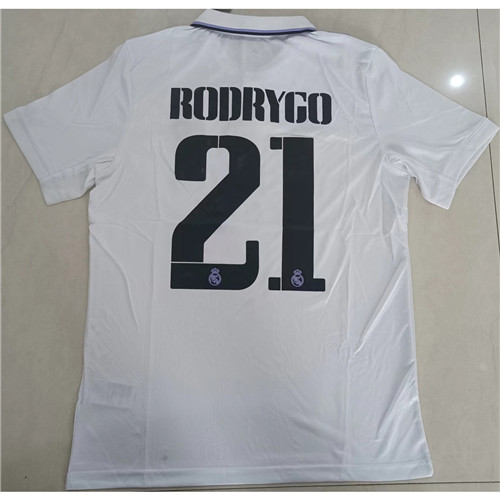240215 Max Maillots Real Madrid RODRYGO 21 Blanc Taille:M