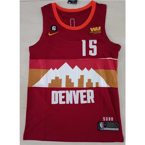 240267 Max Maillots NBA Denver Nuggets JOKIC15 rouge Taille:44