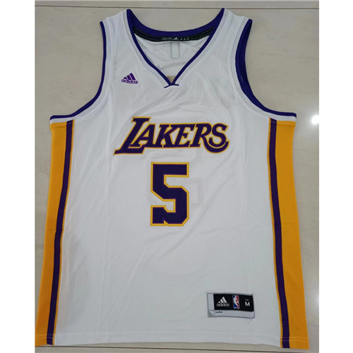 240279 Max Maillots NBA Los Angeles Lakers CALDERON 5 Blanc Taille:M