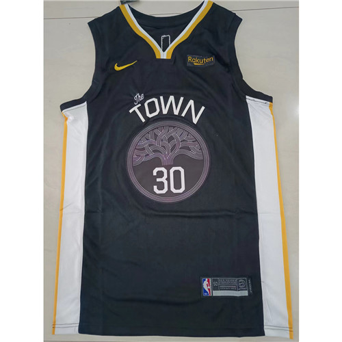 240280 Max Maillots NBA Golden State Warriors CURRY 30 noir Taille:50