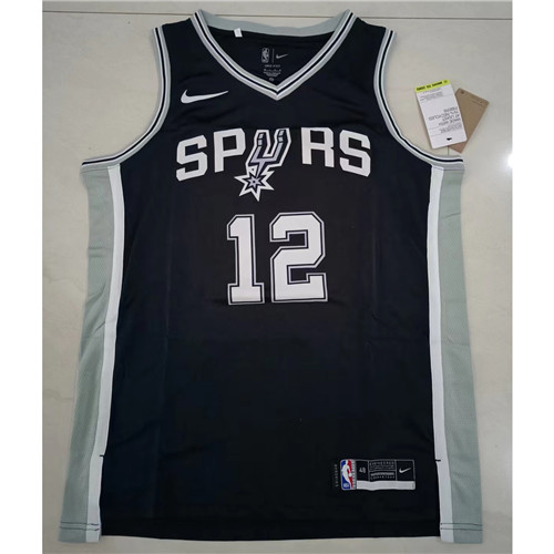 240287 Max Maillots NBA San Antonio Spurs ALDRIDGE 12 noir Taille:48