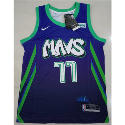240290 Max Maillots NBA Mavericks Dallas DONCIC 77 bleu Taille:44
