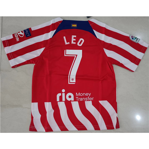 240306 Max Maillots Atletico Madrid Enfant LEO 7 rouge Taille:22
