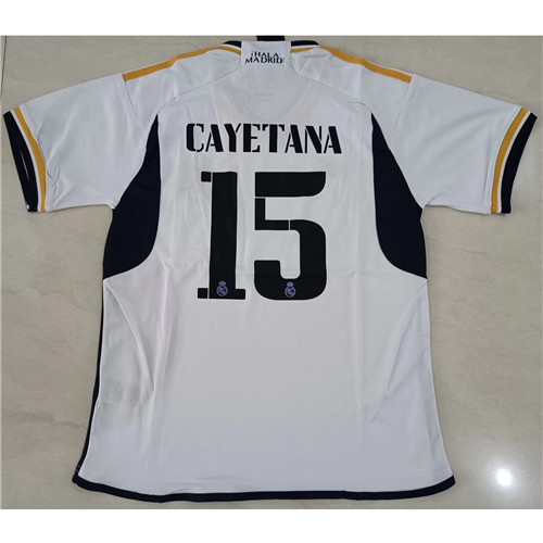 240309 Max Maillots Real Madrid Enfant CAYETANA 15 Blanc Taille:26