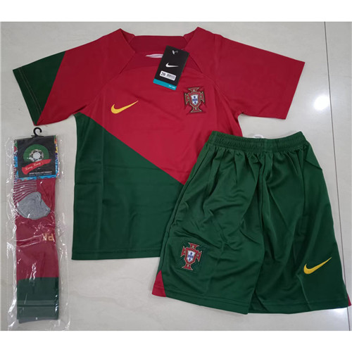 240320 Max Maillots Portugal Enfant rouge + Chaussettes Taille:20