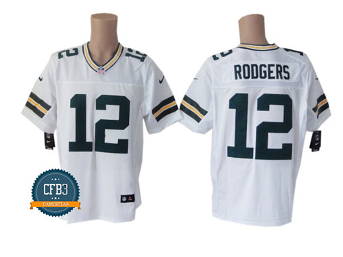 Aaron Rodgers, Green Bay Packers - Blanc