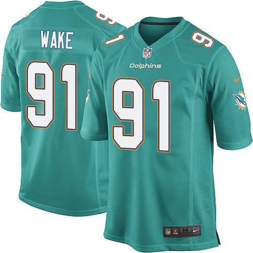 Cameron Wake, des Dolphins de Miami - Aqua vert