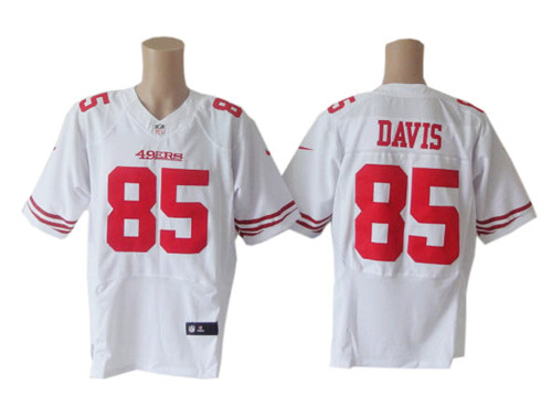 Vernon Davis, San Francisco 49ers - blanc