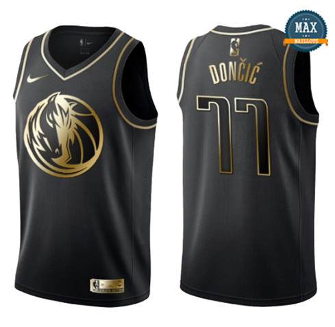 Luka Doncic, Maverick Dallas - Black/Gold