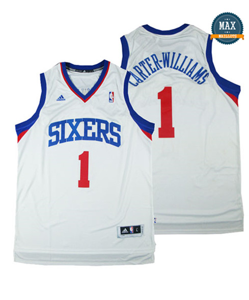 Michael Carter williams,Philadelphia 76ers-blanc