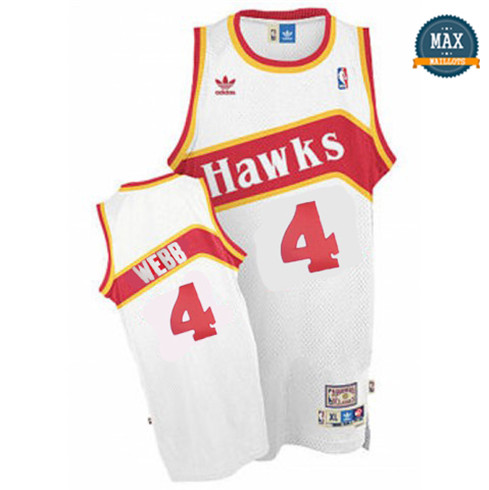 Spud Webb, Atlanta Hawks [blanc]