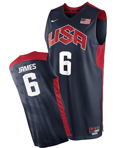 LeBron James, sélectionnant USA 2012 [bleu]