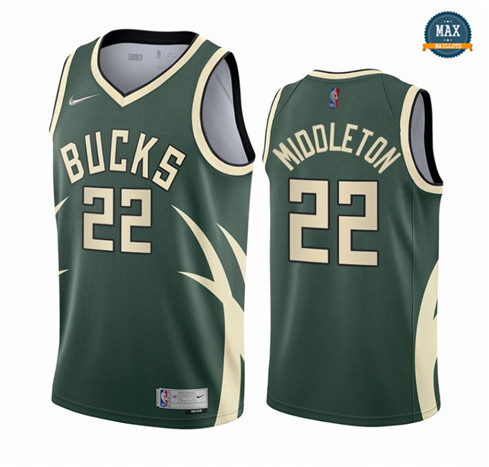 Maxmaillots Khris Middleton, Milwaukee Bucks 2020/21 - Earned