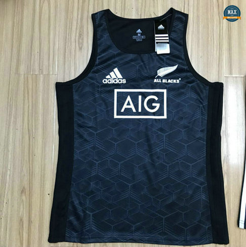 Max Maillot Rugby Debardeur New Zealand All Blacks