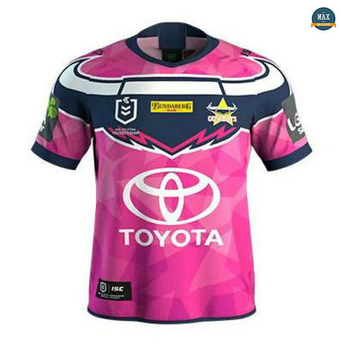 Max Maillot Rugby North Queensland Cowboys édition souvenir 2019/20 Rose