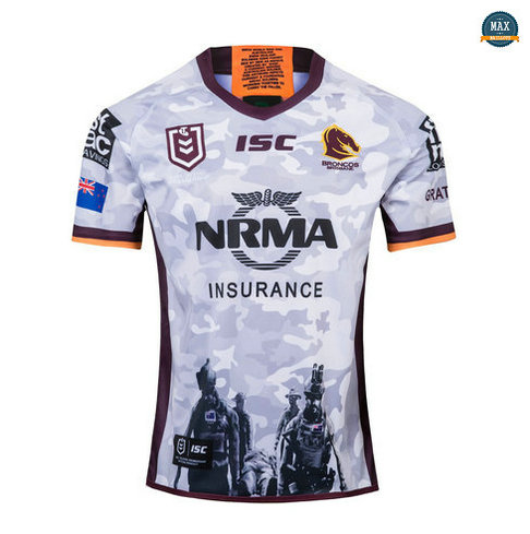 Max Maillot Rugby Brisbane Broncos Legion Édition commémorative 2019/20