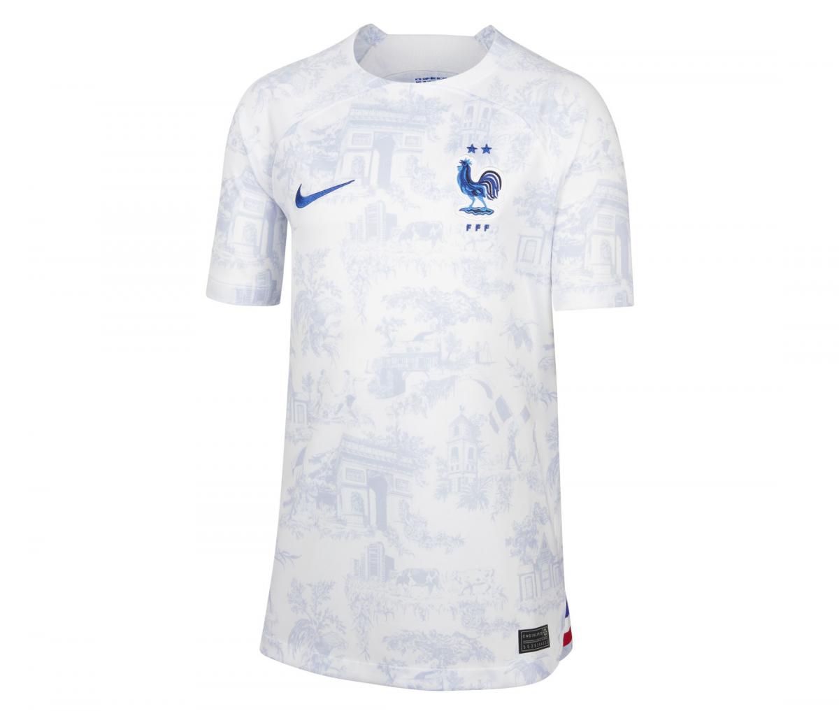 Max Maillot Survetement foot Enfant Player France Blanc 2022 fiable max 370