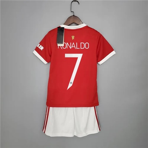 Max Maillot Manchester United Enfant & Junior Domicile 2021/22 Ronaldo 7 printing