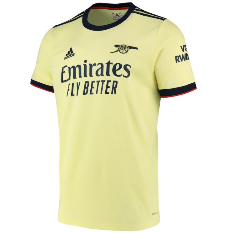 Max Maillots Arsenal Exterieur 2021/22 Jaune