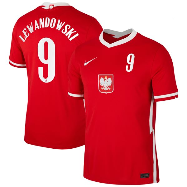 Max Maillots Pologne Exterieur 2020/21 lewandowski